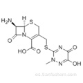 Ácido 5-tia-1-azabiciclo [4.2.0] oct-2-eno-2-carboxílico, 7-amino-8-oxo-3 - [[1,2,5,6-tetrahidro-2-metil-5 , 6-dioxo-1,2,4-triazin-3-il) tio] metil] -, (57191861,6R, 7R) - CAS 58909-56-1